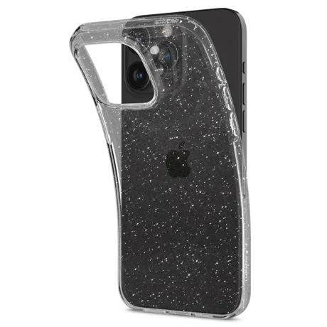 Husa Spigen Liquid Crystal Glitter iPhone 15 Pro, Crystal Quartz