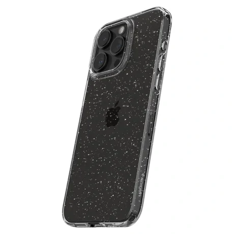 Husa Spigen Liquid Crystal Glitter iPhone 15 Pro, Crystal Quartz