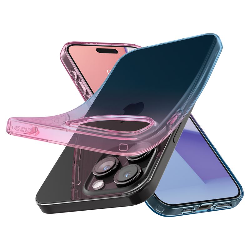 Husa Spigen Liquid Crystal pentru iPhone 15 Pro, Gradation Pink thumb