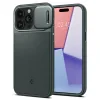 Husa Spigen Optik Armor MagSafe pentru iPhone 15 Pro, Abyss Green