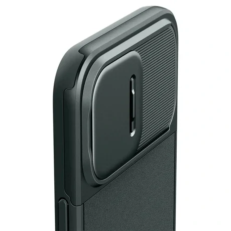 Husa Spigen Optik Armor MagSafe pentru iPhone 15 Pro, Abyss Green