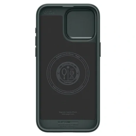 Husa Spigen Optik Armor MagSafe pentru iPhone 15 Pro, Abyss Green