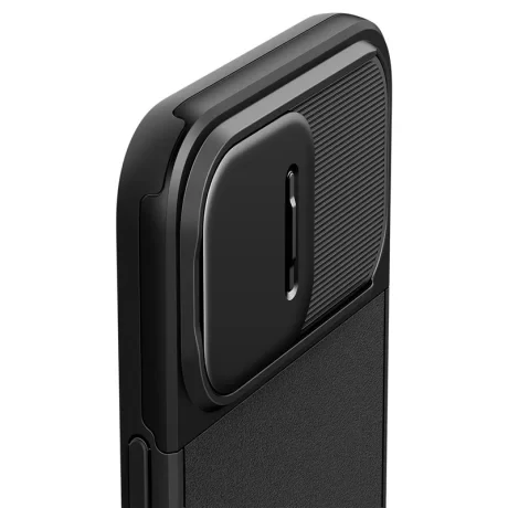 Husa Spigen Optik Armor MagSafe pentru iPhone 15 Pro Max, Black