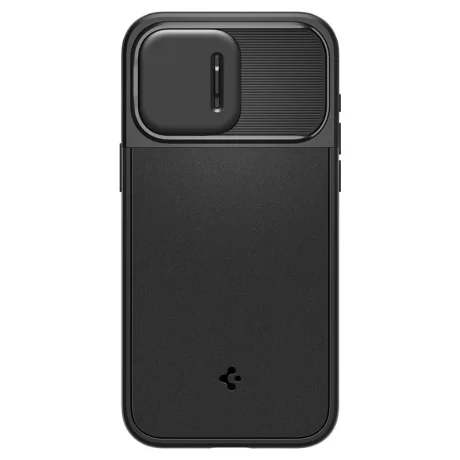 Husa Spigen Optik Armor MagSafe pentru iPhone 15 Pro Max, Black