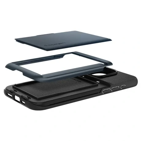 Husa Spigen Slim Armor CS penru iPhone 15 Pro Max, Metal Slate