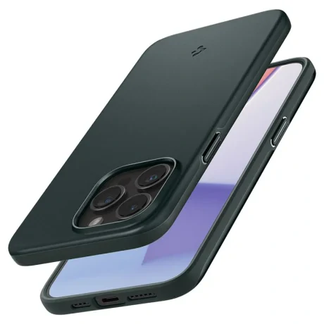 Husa Spigen Thin Fit pentru iPhone 15 Pro Max, Abyss Green
