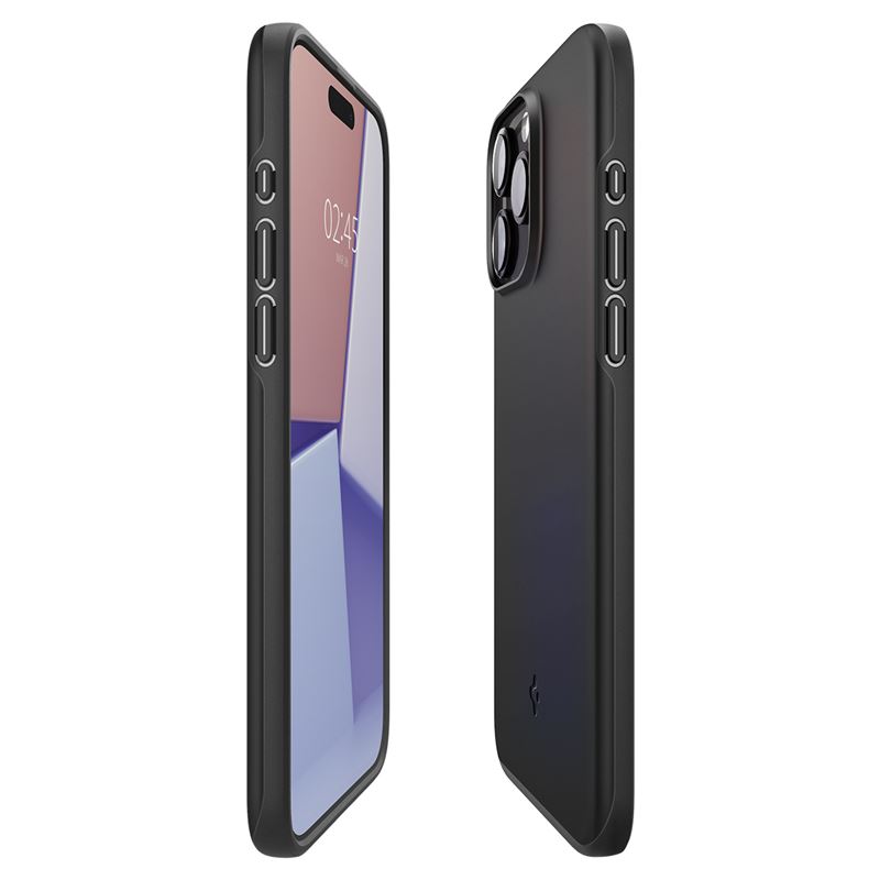 Husa Spigen Thin Fit pentru iPhone 15 Pro, Black thumb