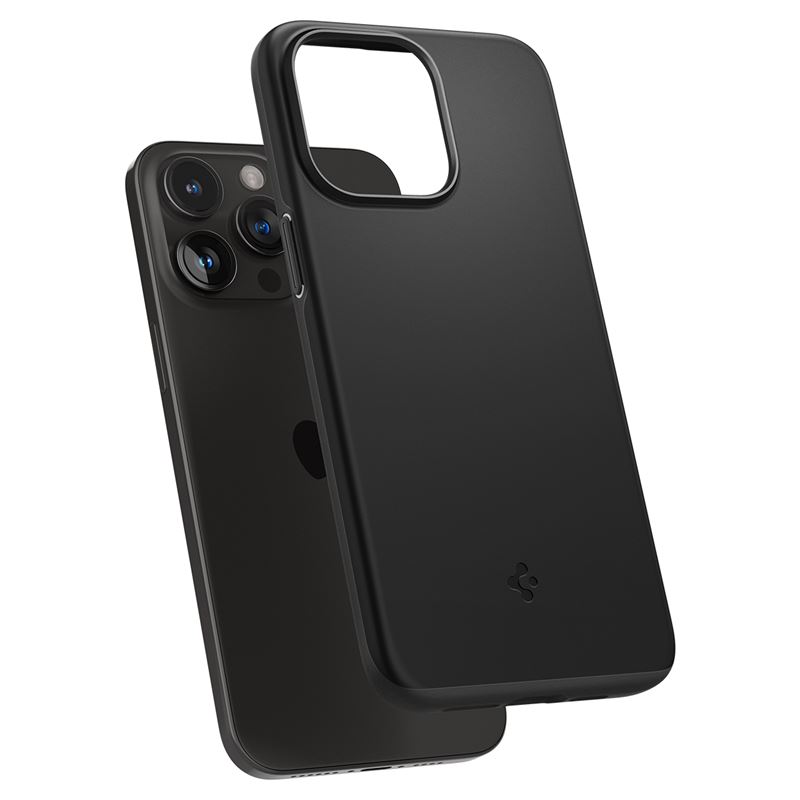 Husa Spigen Thin Fit pentru iPhone 15 Pro, Black thumb