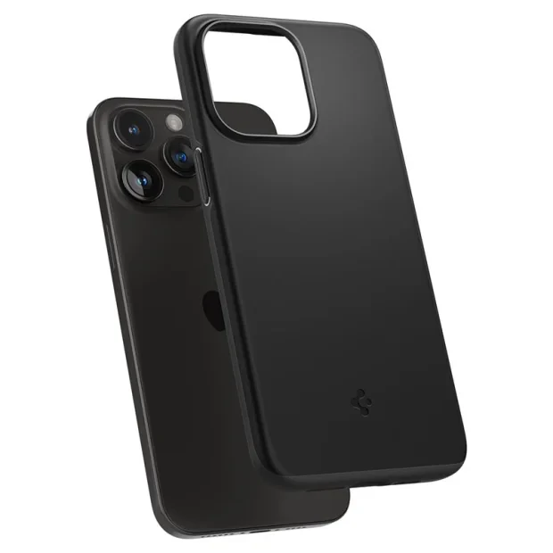 Husa Spigen Thin Fit pentru iPhone 15 Pro, Black