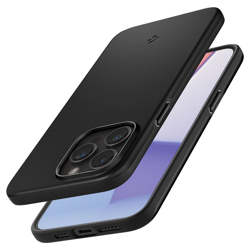 Husa Spigen Thin Fit pentru iPhone 15 Pro, Black thumb