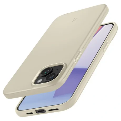 Husa Spigen Thin Fit pentru iPhone 15 Plus, Mute Beige