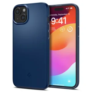 Husa Spigen Thin Fit pentru iPhone 15 Plus, Navy Blue