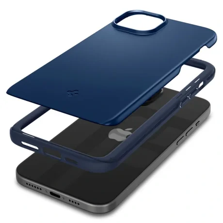 Husa Spigen Thin Fit pentru iPhone 15 Plus, Navy Blue