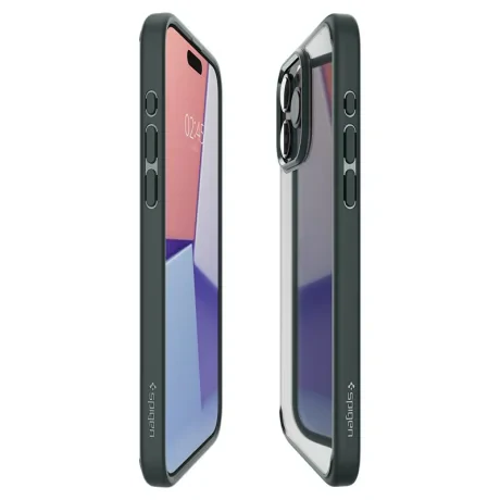 Husa Spigen Ultra Hybrid pentru iPhone 15 Pro Max, Abyss Green