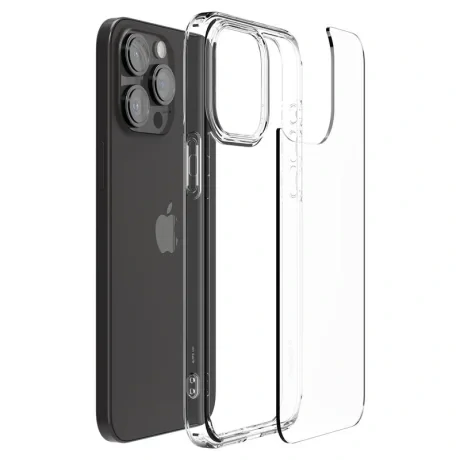 Husa Spigen Ultra Hybrid pentru iPhone 15 Pro, Crystal Clear