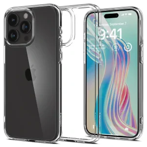 Husa Spigen Ultra Hybrid pentru iPhone 15 Pro, Crystal Clear