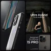 Husa Spigen Ultra Hybrid pentru iPhone 15 Pro, Frost Black