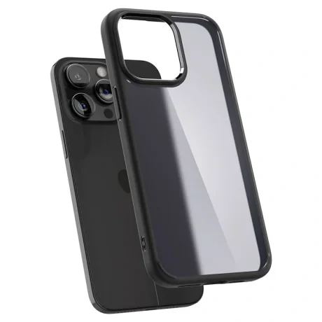 Husa Spigen Ultra Hybrid pentru iPhone 15 Pro, Frost Black