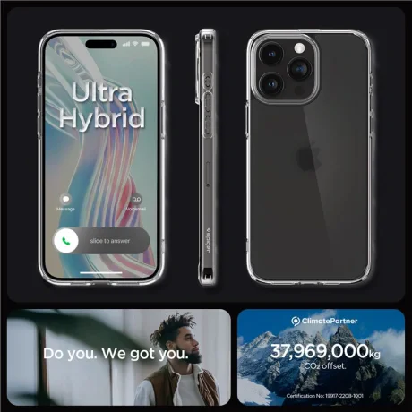 Husa Spigen Ultra Hybrid pentru iPhone 15 Pro, Frost Clear