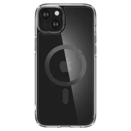 Husa Spigen Ultra Hybrid MagSafe pentru iPhone 15 Plus, Carbon Fiber
