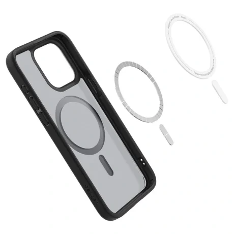 Husa Spigen Ultra Hybrid MagSafe pentru iPhone 15 Pro, Frost Black