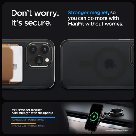 Husa Spigen Ultra Hybrid MagSafe pentru iPhone 15 Pro, Frost Black
