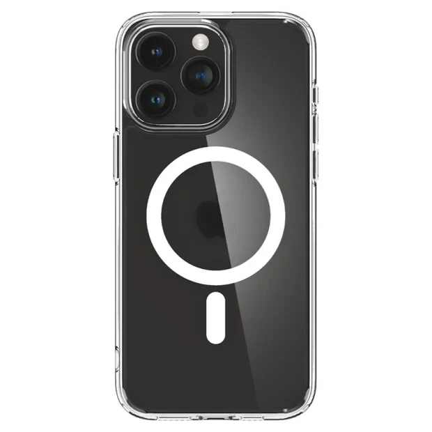 Husa Spigen Ultra Hybrid MagSafe pentru  iPhone 15 Pro, Frost Clear -