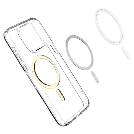 Husa Spigen Ultra Hybrid MagSafe pentru iPhone 15 Pro Max, Gold