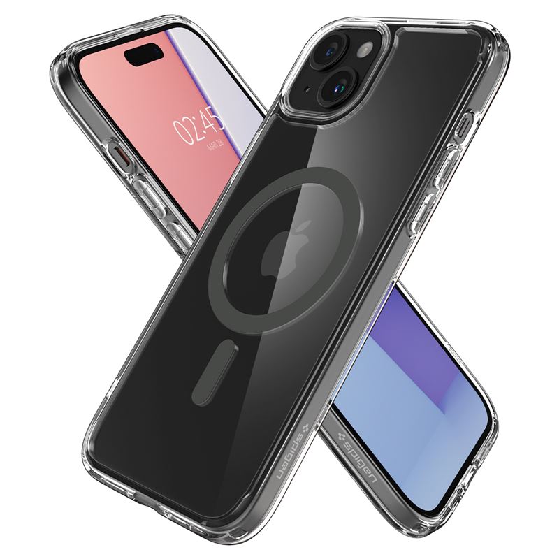 Husa Spigen Ultra Hybrid MagSafe pentru iPhone 15 Plus, Graphite thumb