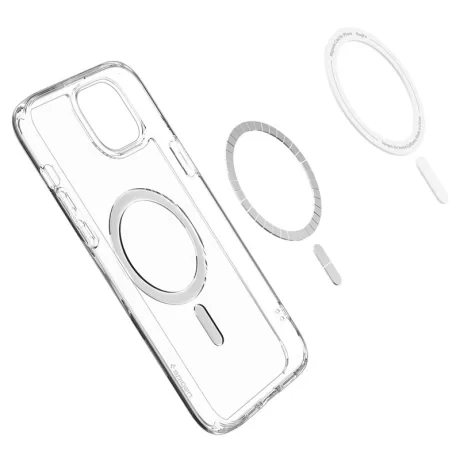 Husa Spigen Ultra Hybrid MagSafe pentru iPhone 15 Plus, Graphite