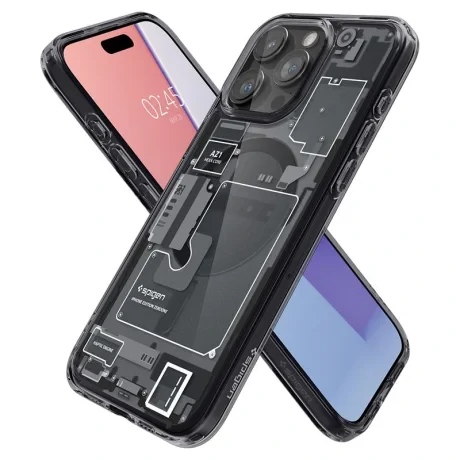 Husa Spigen Ultra Hybrid MagSafe pentru iPhone 15 Pro, Zero One