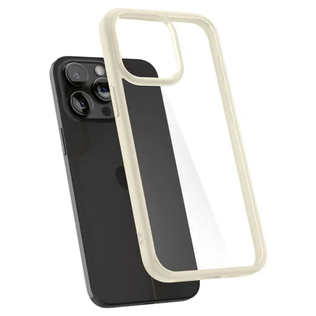 Husa Spigen Ultra Hybrid pentru iPhone 15 Pro Max, Mute Beige