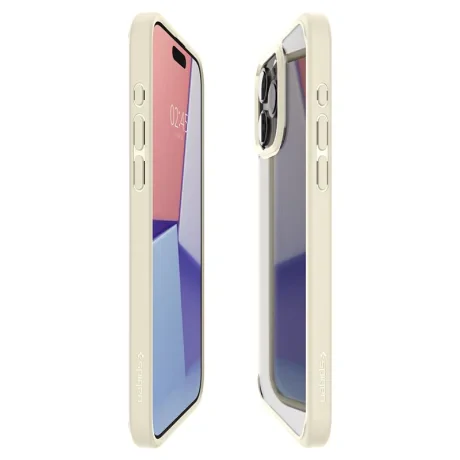 Husa Spigen Ultra Hybrid pentru iPhone 15 Pro Max, Mute Beige