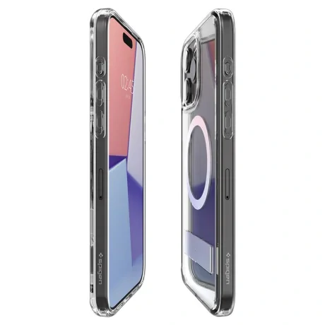 Husa Spigen Ultra Hybrid S MagSafe pentru iPhone 15 Pro Max, Crystal Clear