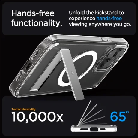 Husa Spigen Ultra Hybrid S MagSafe pentru iPhone 15 Pro Max, Crystal Clear
