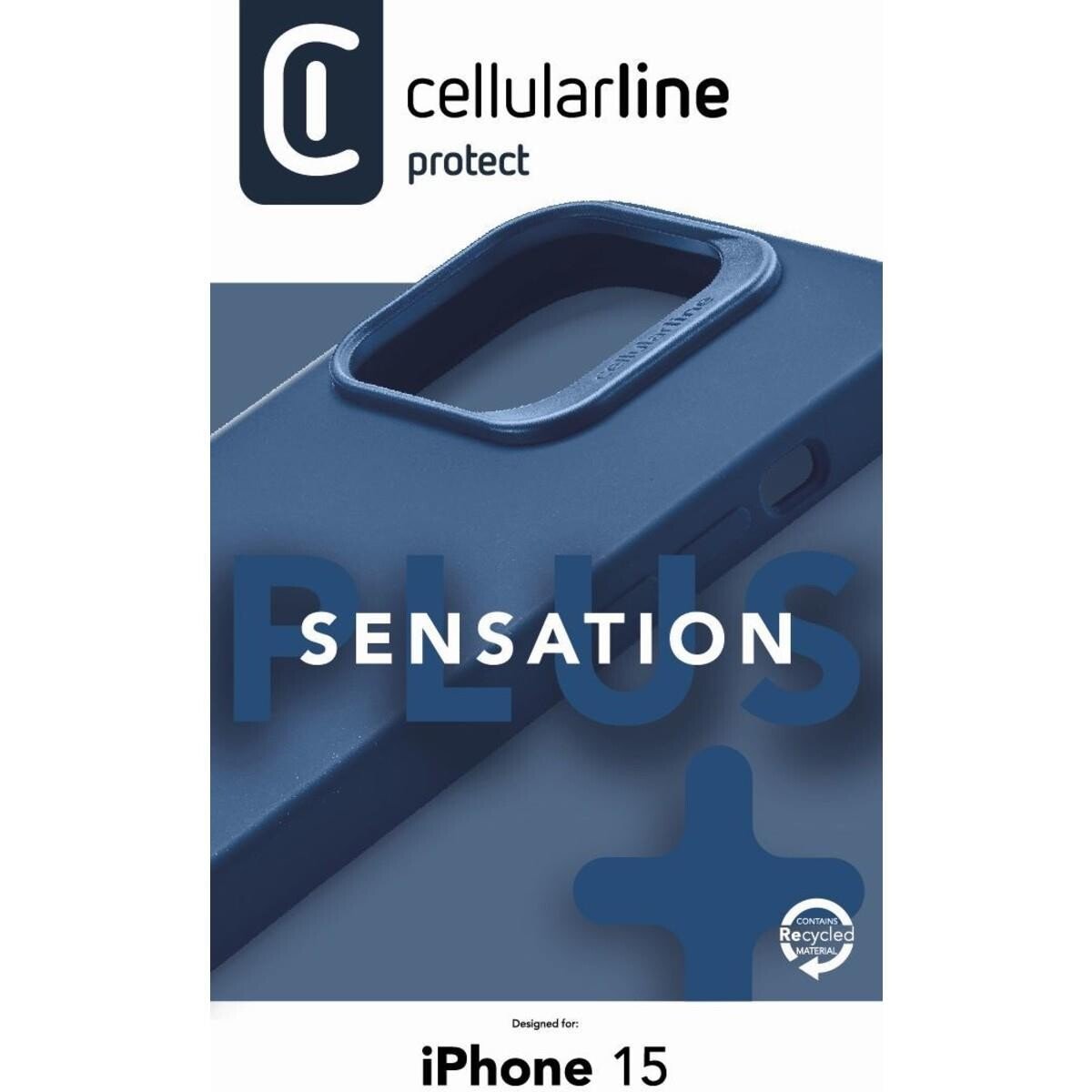 Husa cover Cellularlie Sensation Plus pentru iPhone 15, Albastru thumb