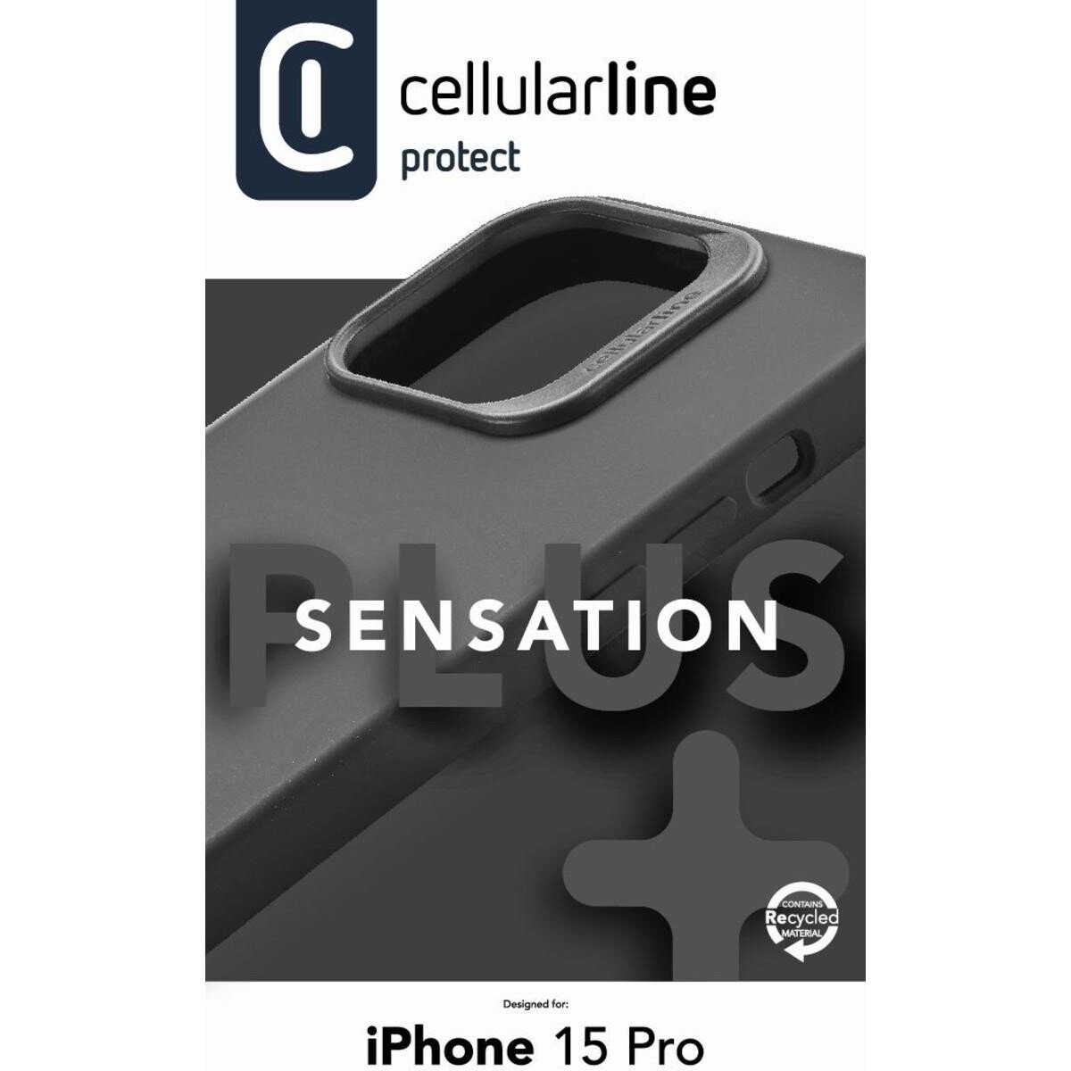 Husa cover Cellularlie Sensation Plus pentru iPhone 15 Pro Max, Negru thumb