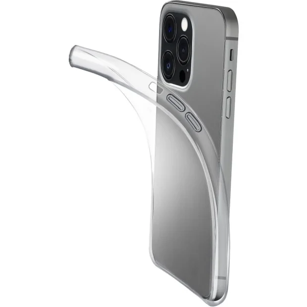 Husa cover Cellularline Silicone Fine pentru iPhone 15 Pro Max Transparent
