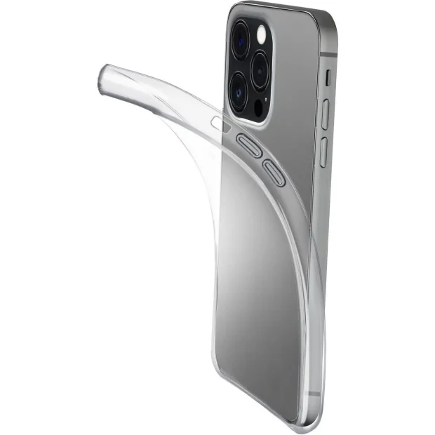 Husa cover Cellularline Silicone Fine pentru iPhone 15 Pro Transparent