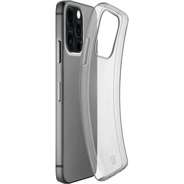 Husa cover Cellularline Silicone Fine pentru iPhone 15 Pro Transparent