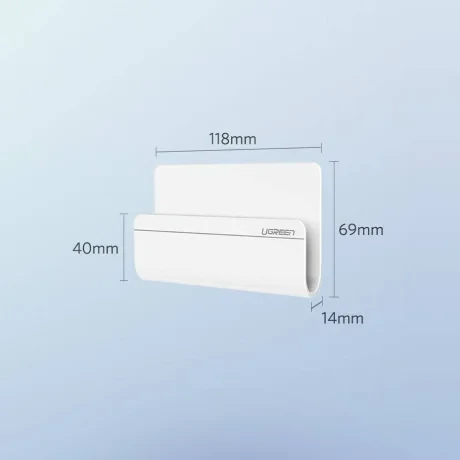 SUPORT Telefon Ugreen, &quot;LP108&quot; pt. SmartPhone, fixare perete (adeziv), dimensiuni: 117 mm x 69 mm, alb &quot;30394&quot; - 6957303833948