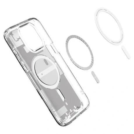 Husa Spigen Ultra Hybrid MagSafe, pentru  iPhone 15 Pro - Zero On White