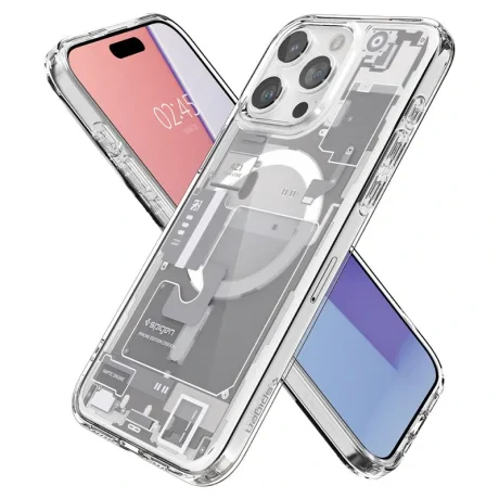 Husa Spigen Ultra Hybrid MagSafe, pentru  iPhone 15 Pro - Zero On White