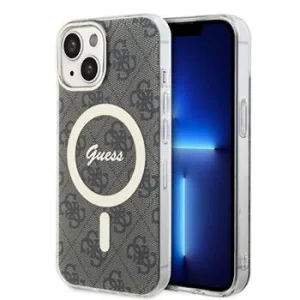 Husa Guess IML 4G MagSafe Zadni pentru iPhone 15 Black