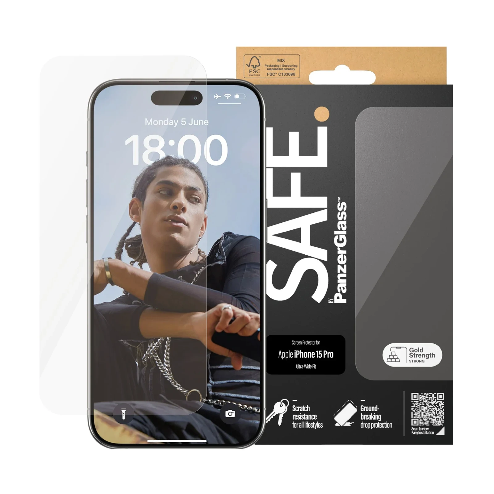 Folie sticla PanzerGlass Safe UWF pentru iPhone 14 Pro Max thumb
