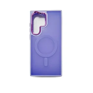 Husa spate hard MagSafe cu rama camera metalica pentru Samsung Galaxy S23 Ultra Violet