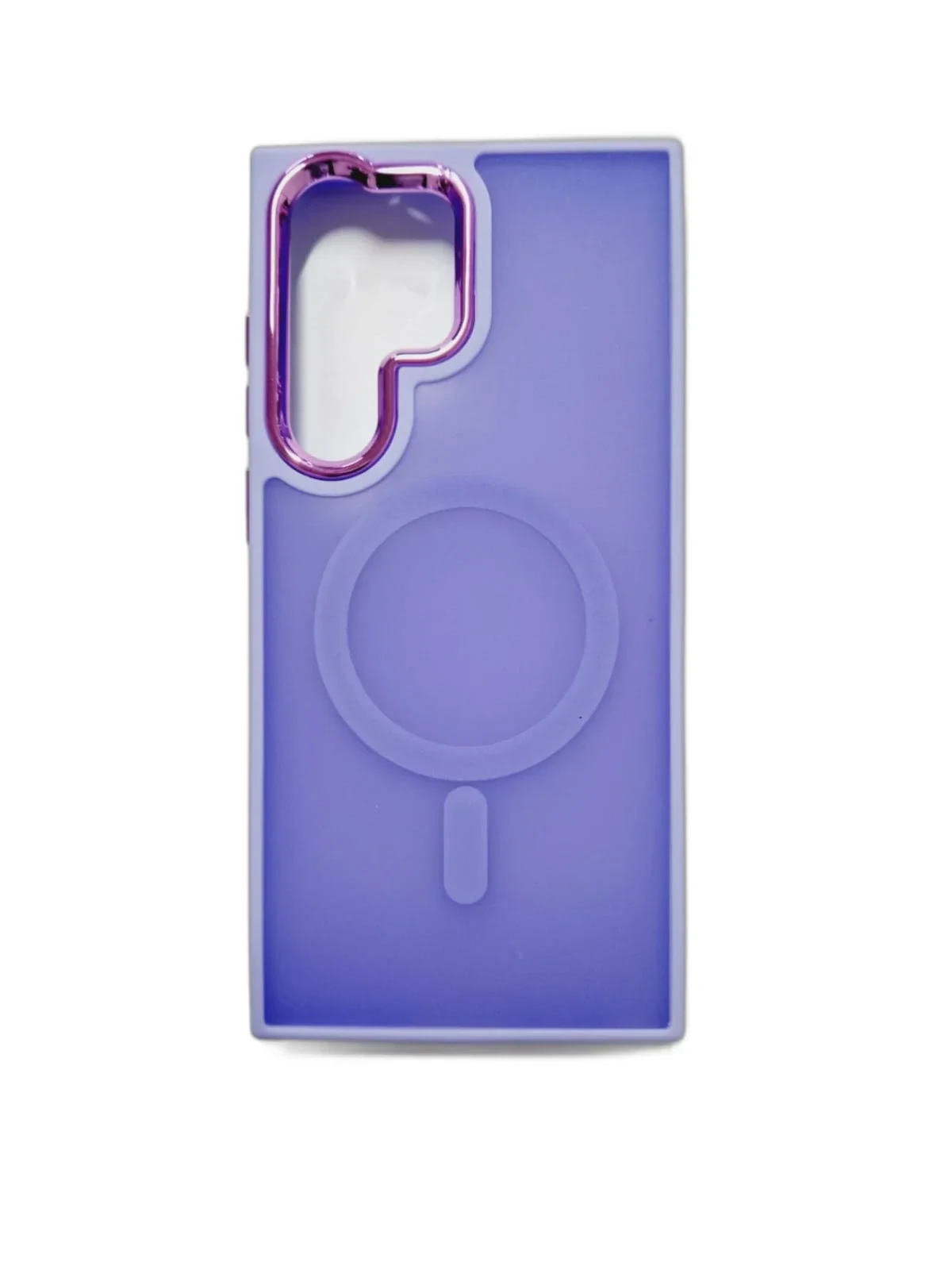 Husa spate hard MagSafe cu rama camera metalica pentru Samsung Galaxy S23 Ultra Violet