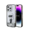 Husa spate Karl Lagerfeld Liquid Glitter Ikonik pentru iPhone 15 Pro Max Transparent