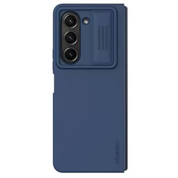 Husa Silicon Nillkin CamShield Silky pentru Samsung Galaxy Z Fold 5 Blue