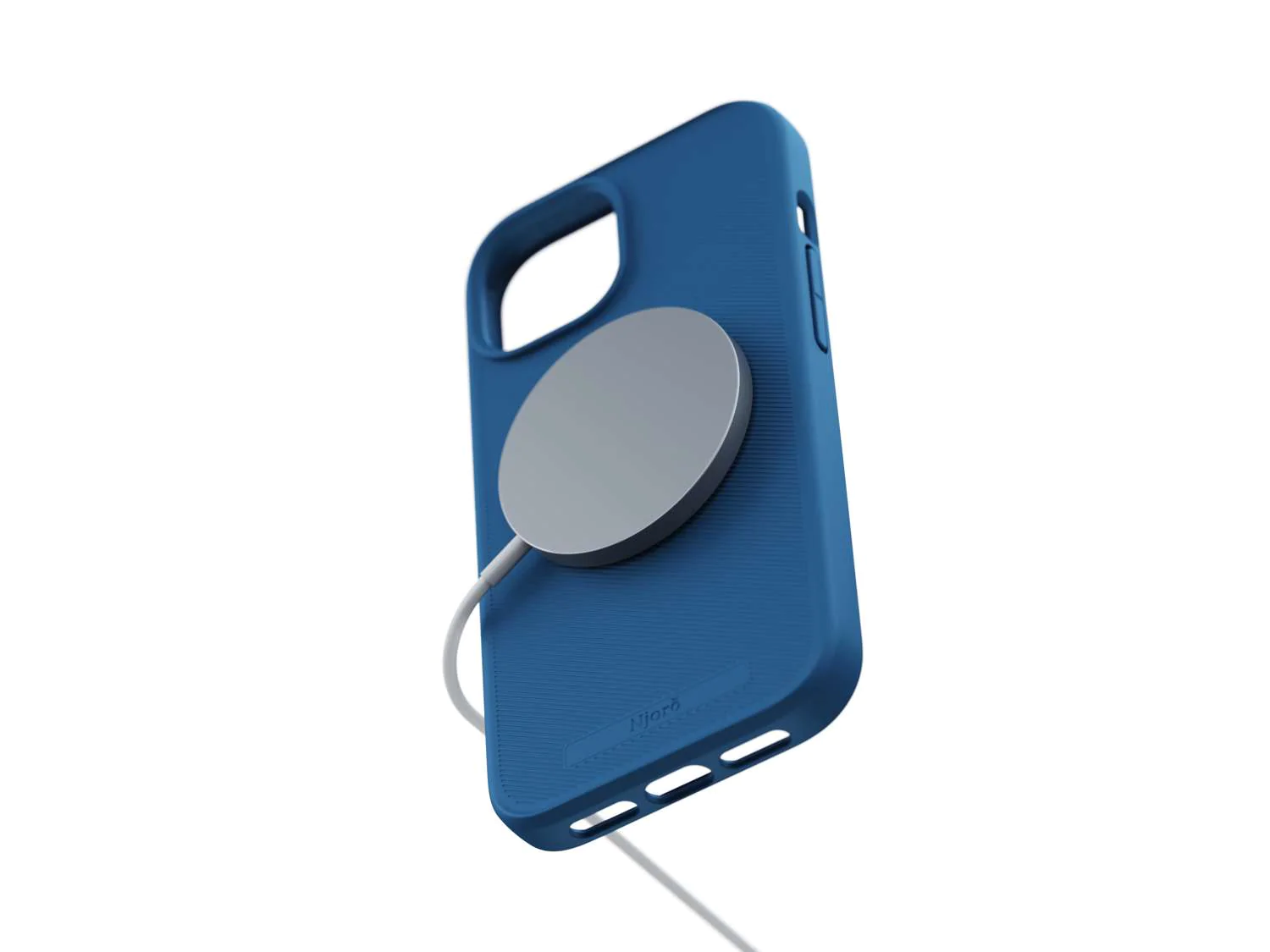 Husa Cover NJORD Silicone MagSafe pentru iPhone 15 Pro Max Albastru thumb